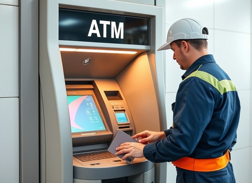 店舗で稼働しているATM